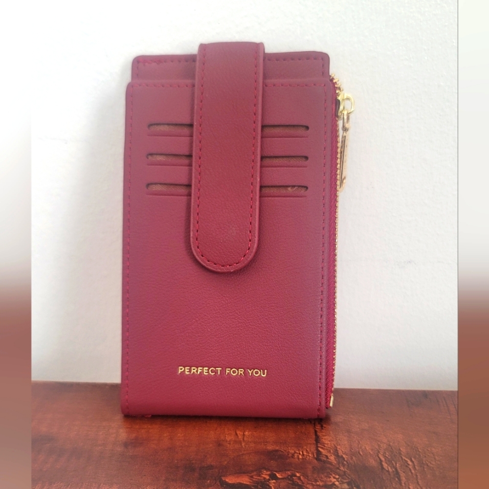 OIDERY RFID Card Holder Wallet for Women Slim Bifold Zipper Card Organizer